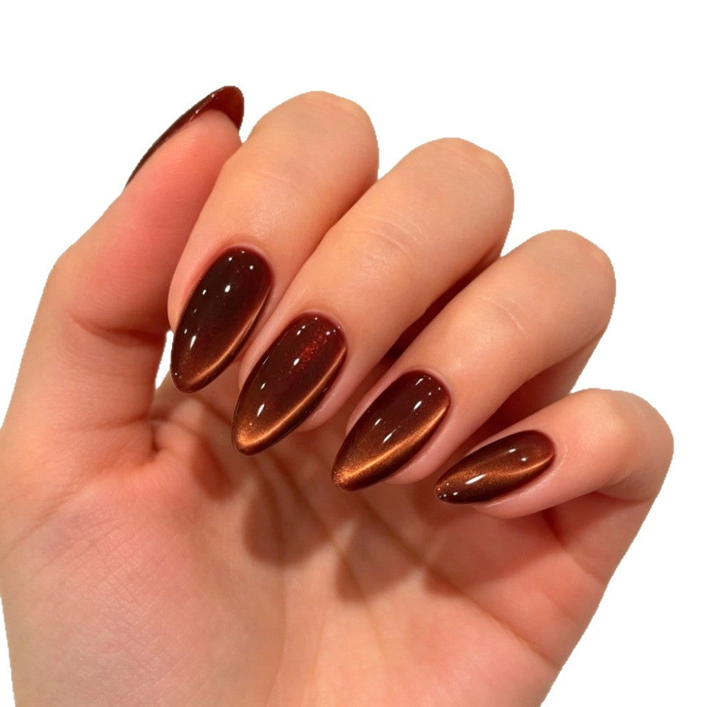 Premium Glimmering Ombre Press-On Nails Stornfield