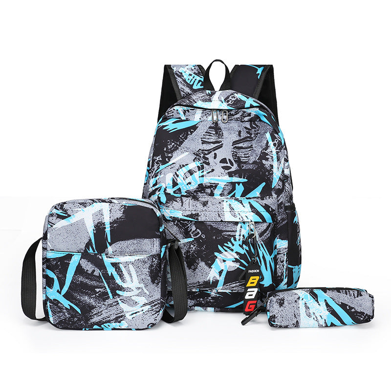 Backpack set with practical shoulder bag and pencil case Stornfield