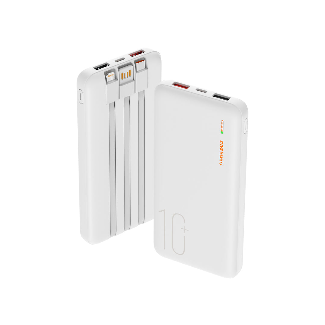 Portable power bank with integrated cable management and multifunctional charging port Stornfield