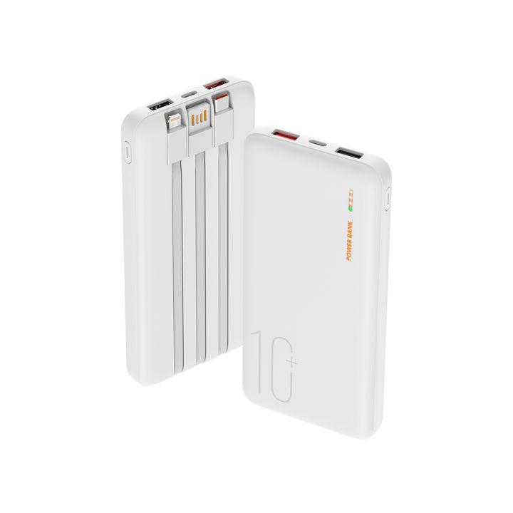 Portable power bank with integrated cable management and multifunctional charging port Stornfield