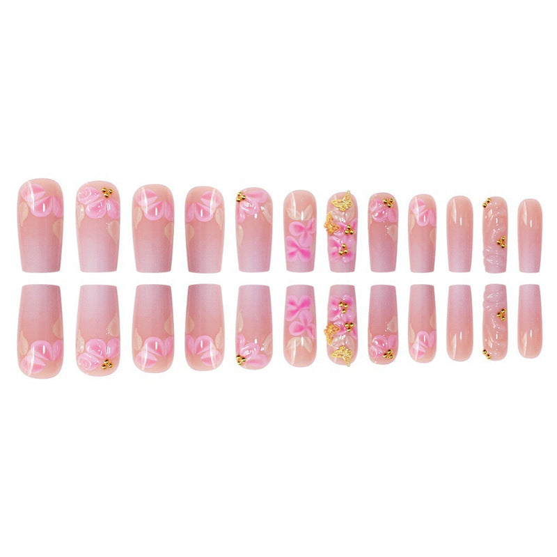 Floral Art Acrylic Press-On Nails Set Stornfield