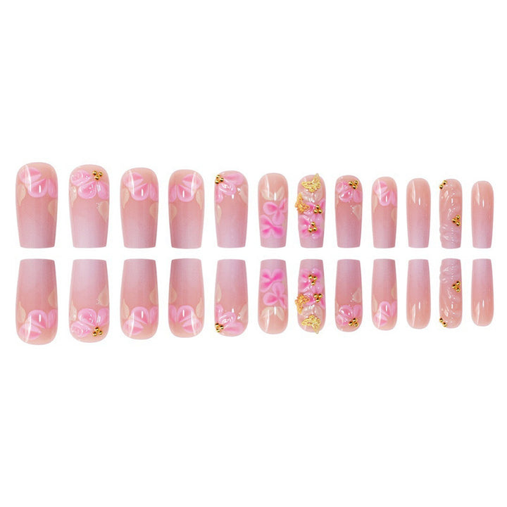 Floral Art Acrylic Press-On Nails Set Stornfield