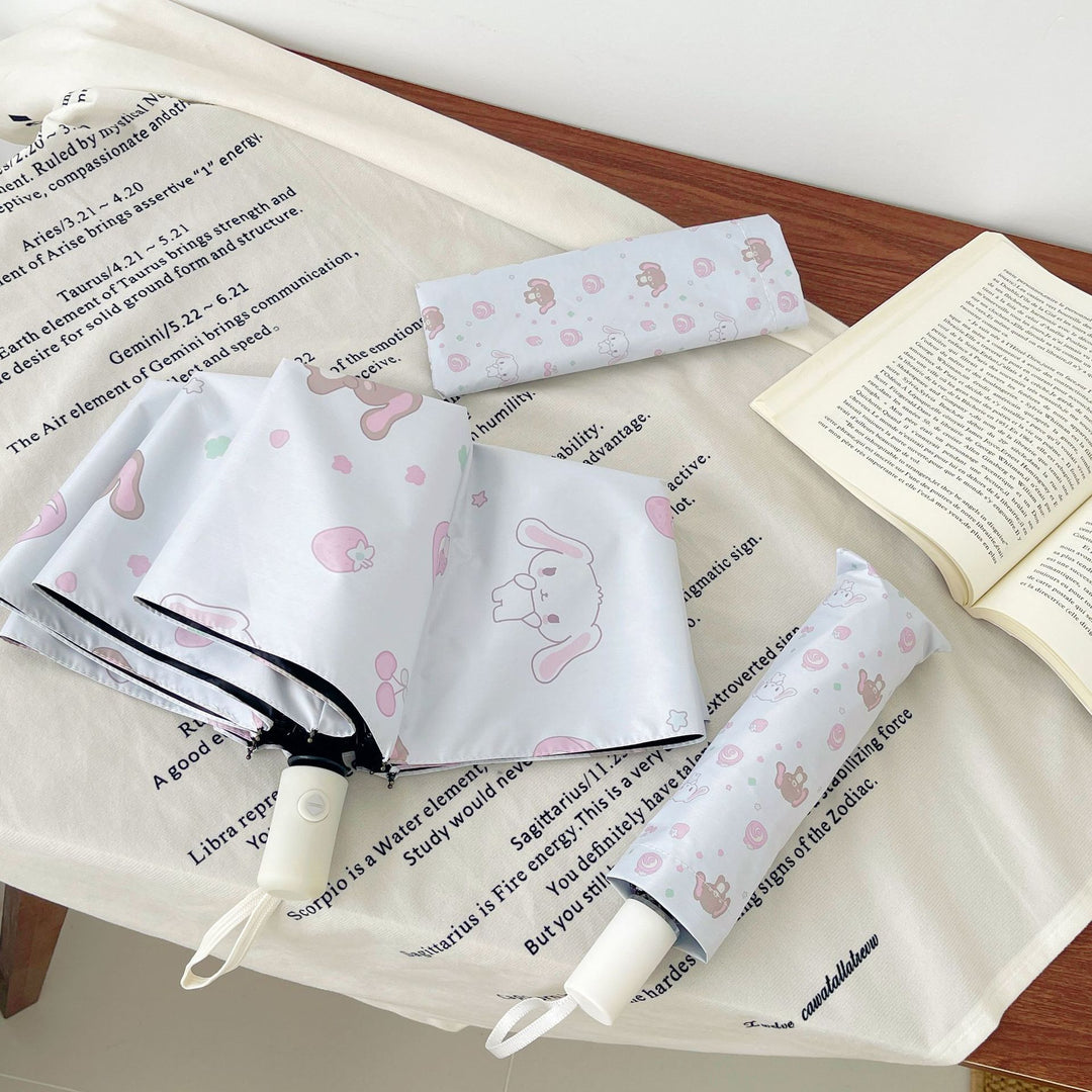 Women's Automatic Folding Umbrella with Playful Animal Design Stornfield