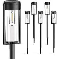 LED Garden Stake Lantern With Frosted Acrylic Panel And Weatherproof Metal Frame Stornfield