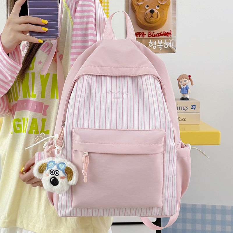 Casual Stripe Patterned Backpack Stornfield