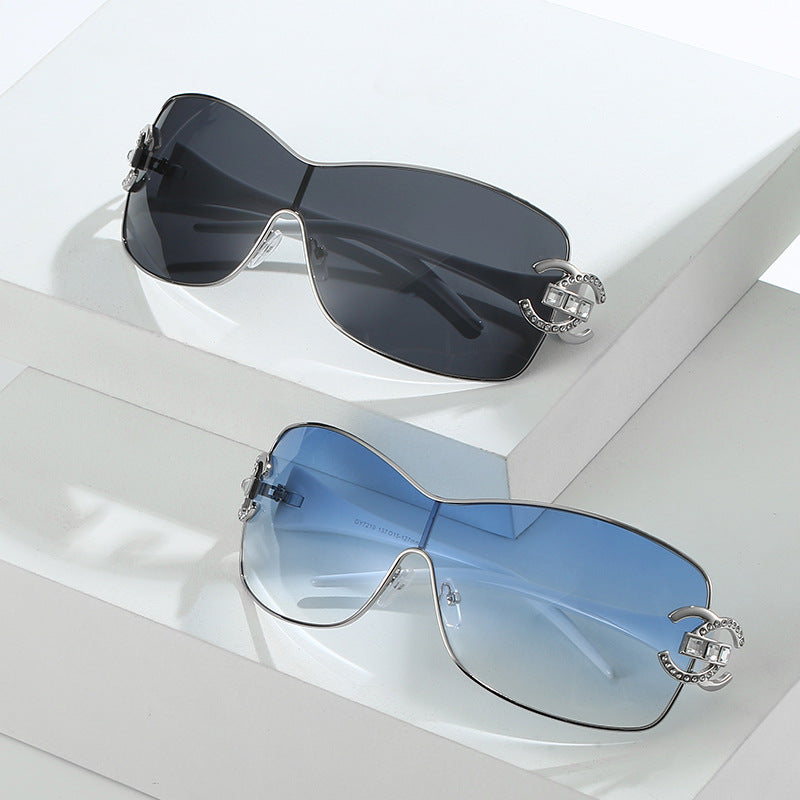 Fashionable Oversized Shield Sunglasses Stornfield
