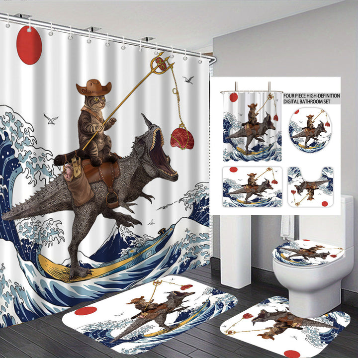 Digital Floral Theme Bathroom Décor Set Stornfield