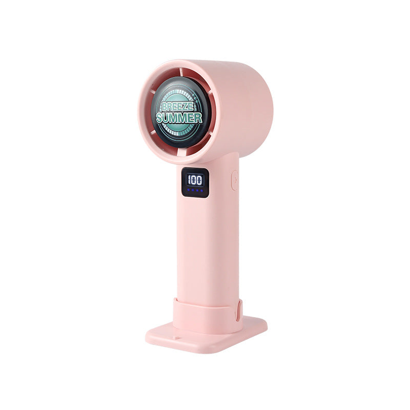 Ladies portable mini misting fan with LCD temperature display Stornfield