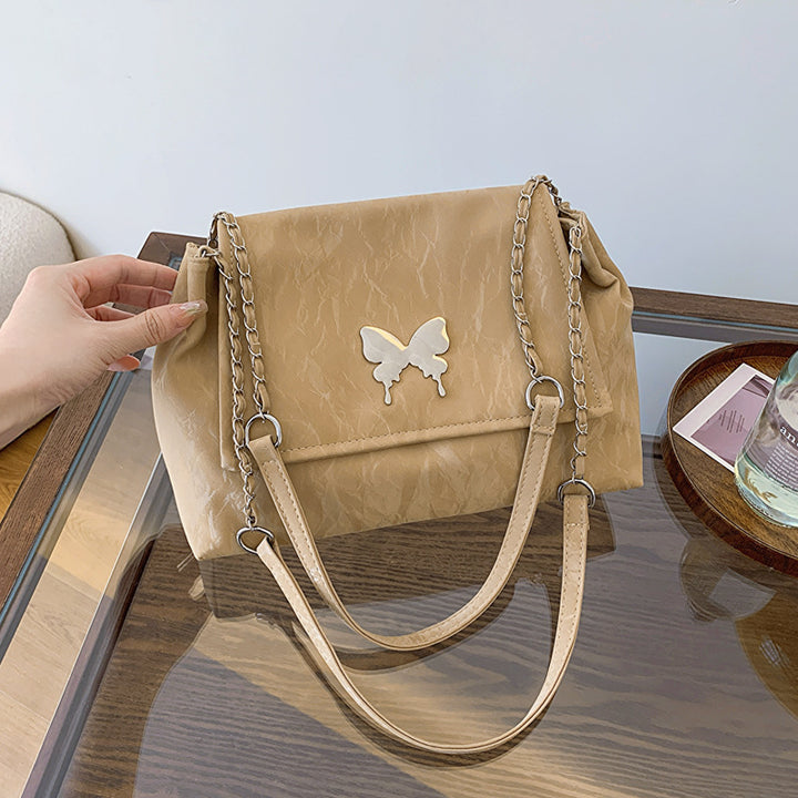 Chic Butterfly Accent Slouchy Handbag Stornfield