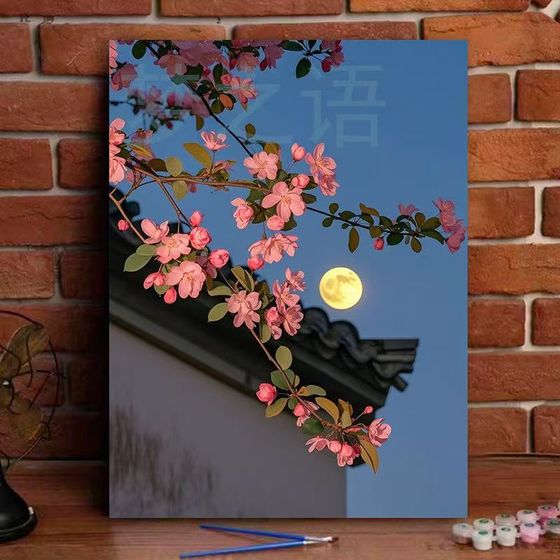 Floral Landscape Canvas Art Print Stornfield