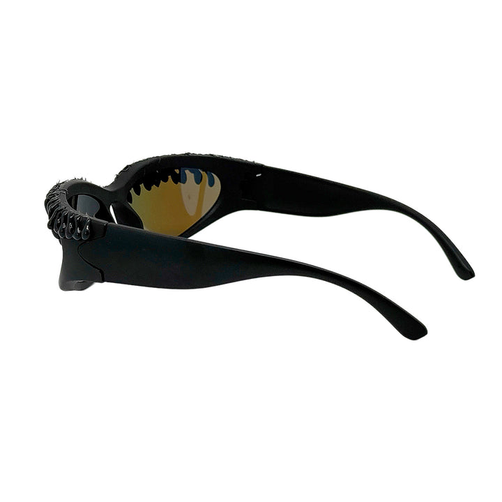 Women futuristic sport sunglasses with unique wave frame Stornfield