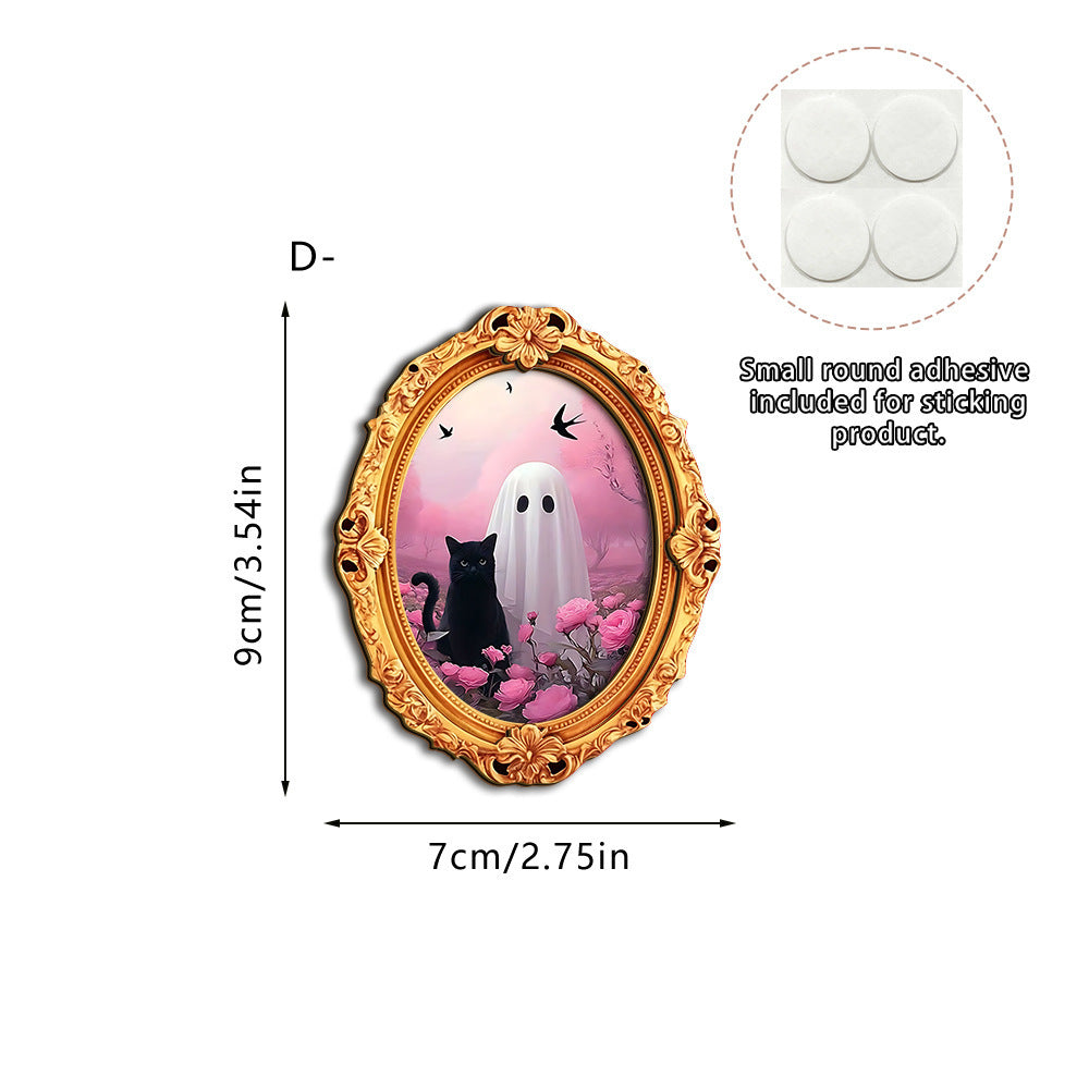 Wall art with creative ghost motif Stornfield