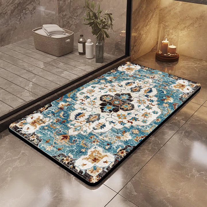 Floral Art Bathroom Mat Stornfield