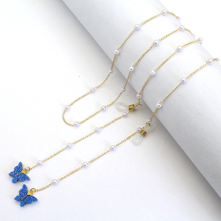 Butterfly-Embellished Eyewear Chain Stornfield