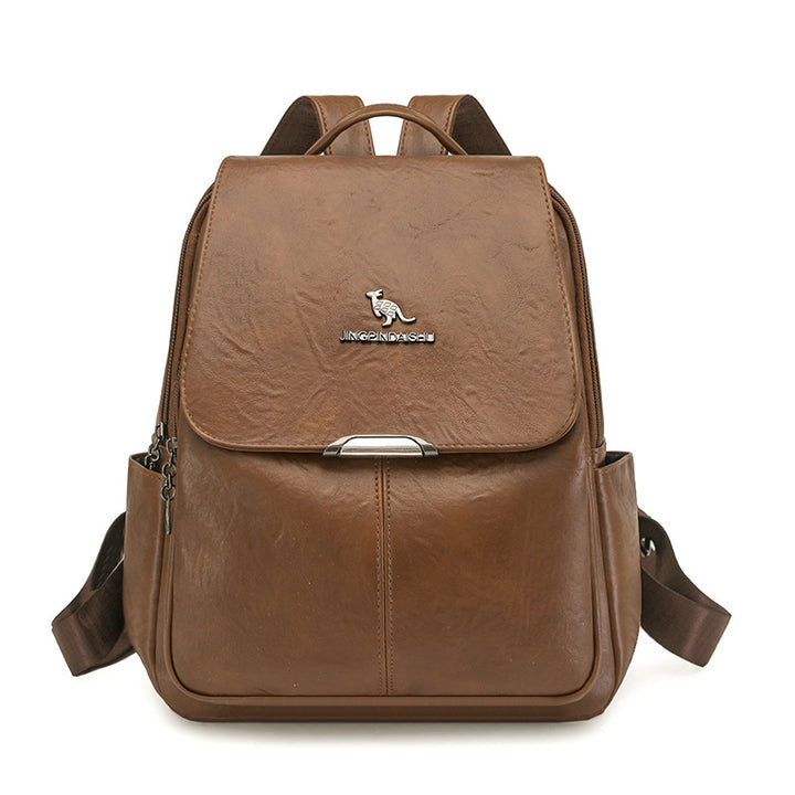 Durable Multi-Functional Leather Backpack Stornfield