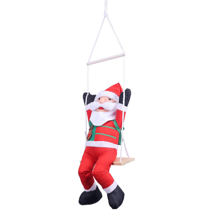 Decorative Swinging Santa Claus Figure