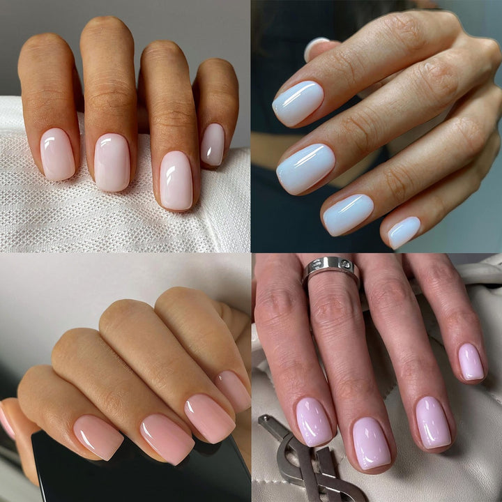 Artificial nail set with elegant shine and natural finish Stornfield