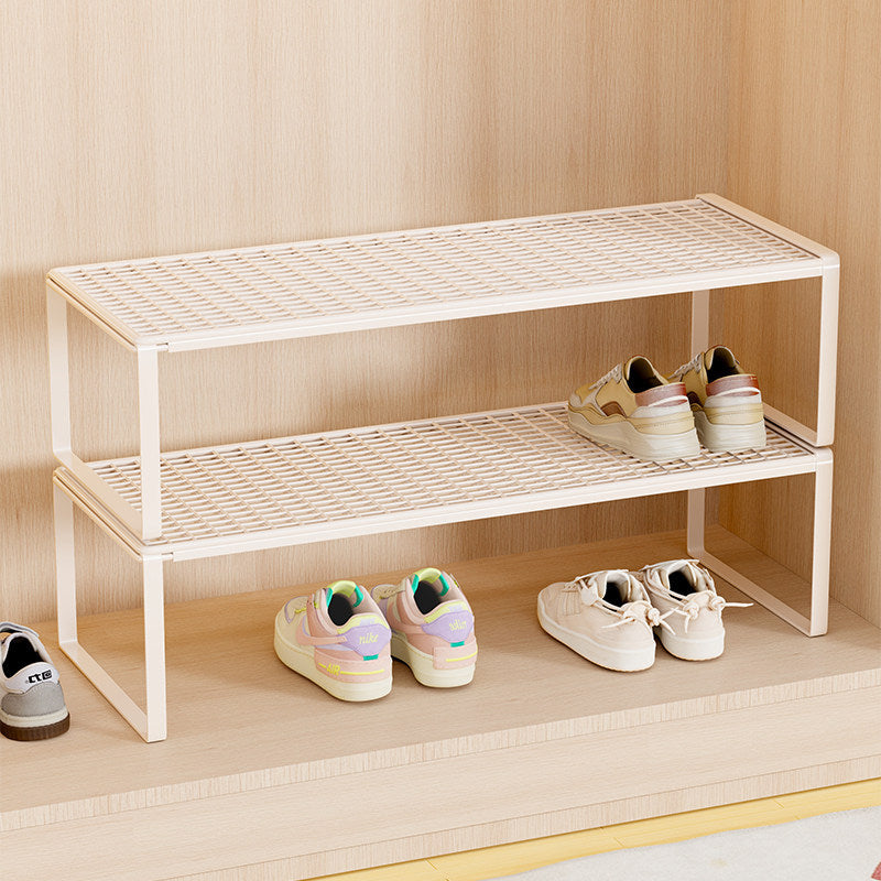 Adjustable Expandable Metal Shoe Shelf Organizer