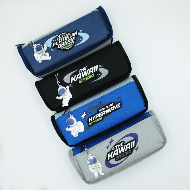 Astronaut-Themed Zippered Pencil Pouch