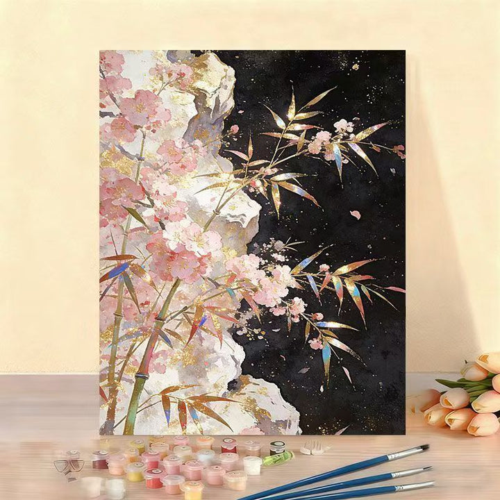 Elegant Floral Paint by Numbers Canvas Art Kit Stornfield
