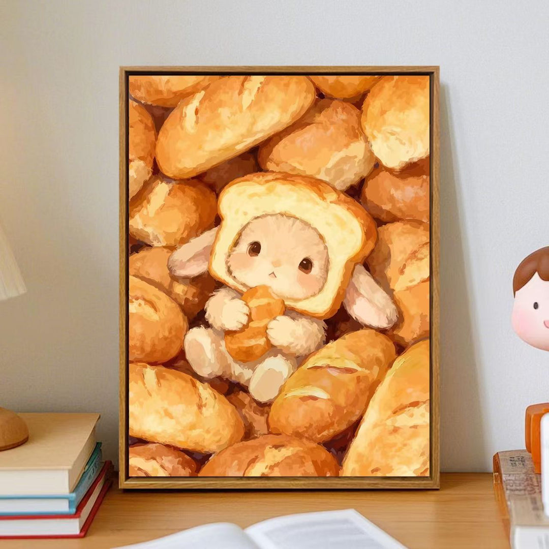 Cozy Cartoon Bunny Wall Art Stornfield