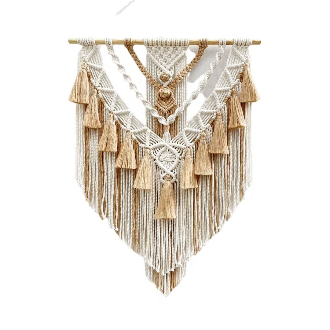 Macrame Wall Hanging with Fringes Stornfield