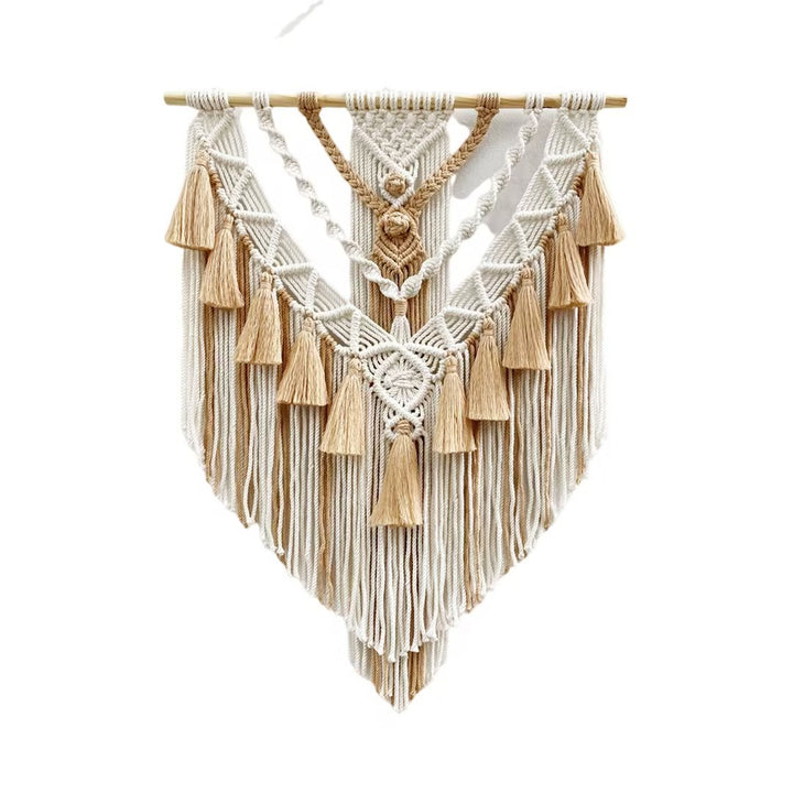 Macrame Wall Hanging with Fringes Stornfield