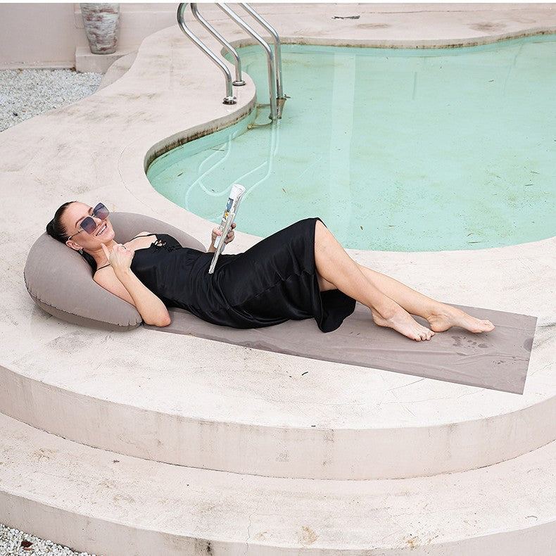 Women Inflatable Relax Lounge Chair with Integrated Headrest Stornfield