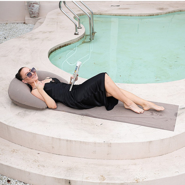 Women Inflatable Relax Lounge Chair with Integrated Headrest Stornfield