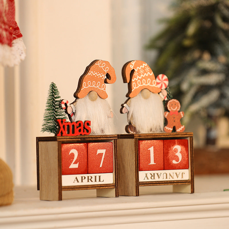 Decorative Christmas gnome with calendar Stornfield