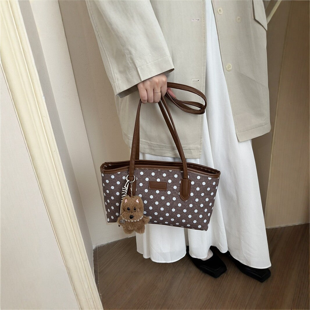 Elegant Polka Dot Tote Bag