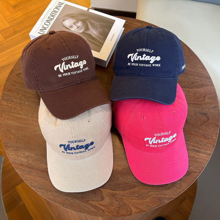 Women's Vintage-Inspired Embroidered Baseball Cap Stornfield