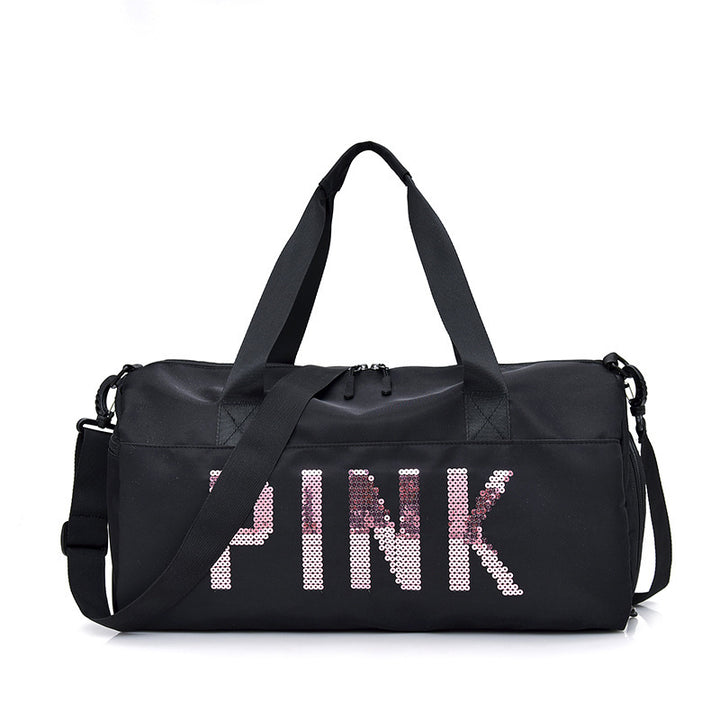 Multifunctional Sports Bag with Shiny Sequin Design Stornfield