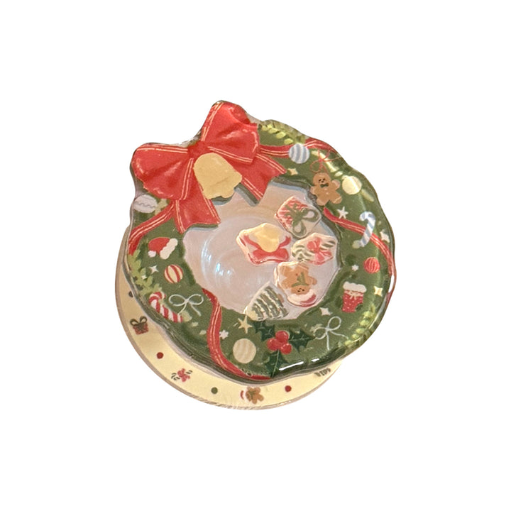 Decorative ceramic coaster in Christmas design Stornfield