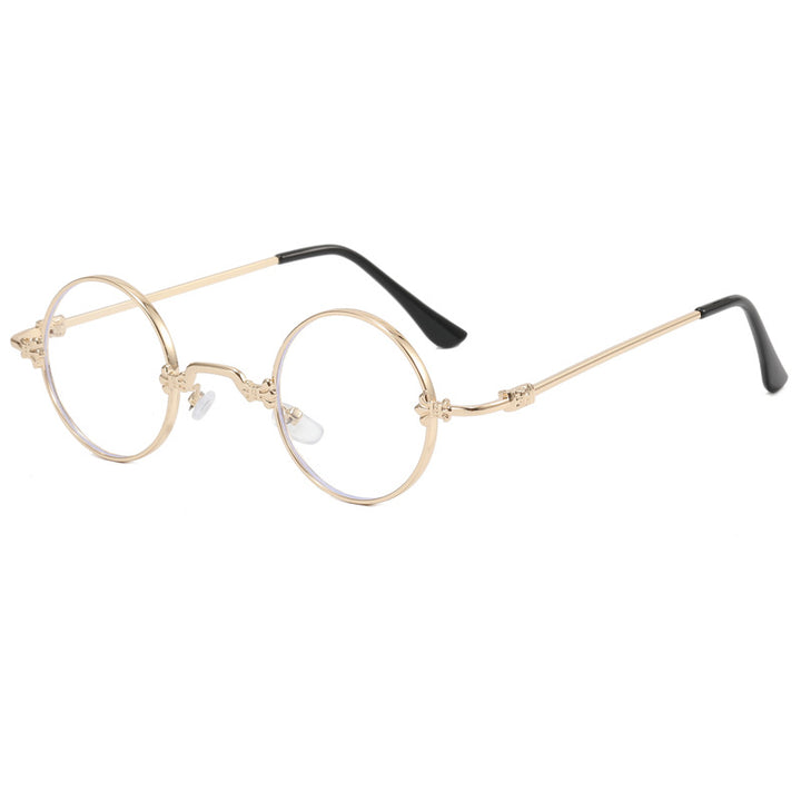 Ladies fashionable round glasses with high-quality metal frame and flexible temples Stornfield