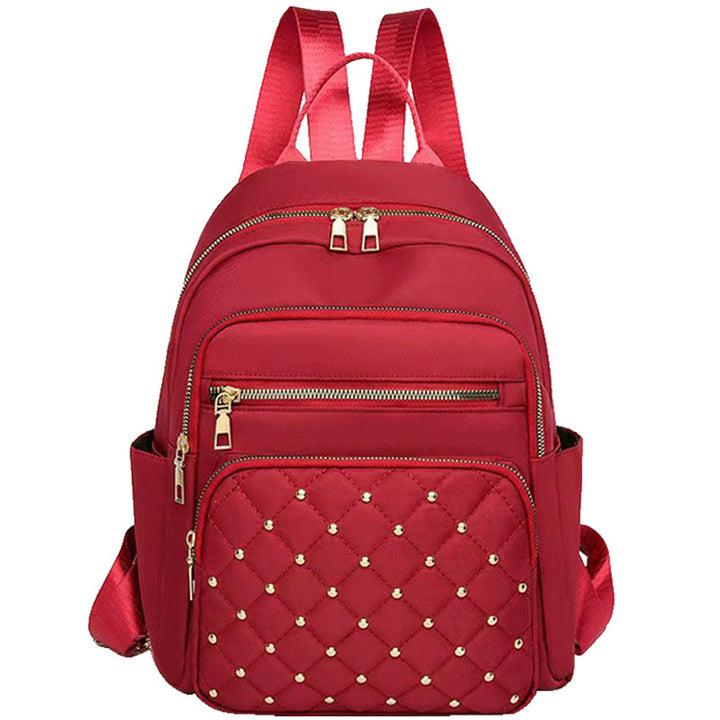Women's Quilted Backpack with Decorative Studs Stornfield