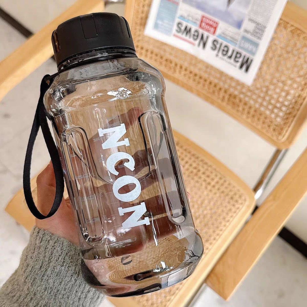 Women Transparent Drinking Bottle with Practical Carrying Handle Stornfield