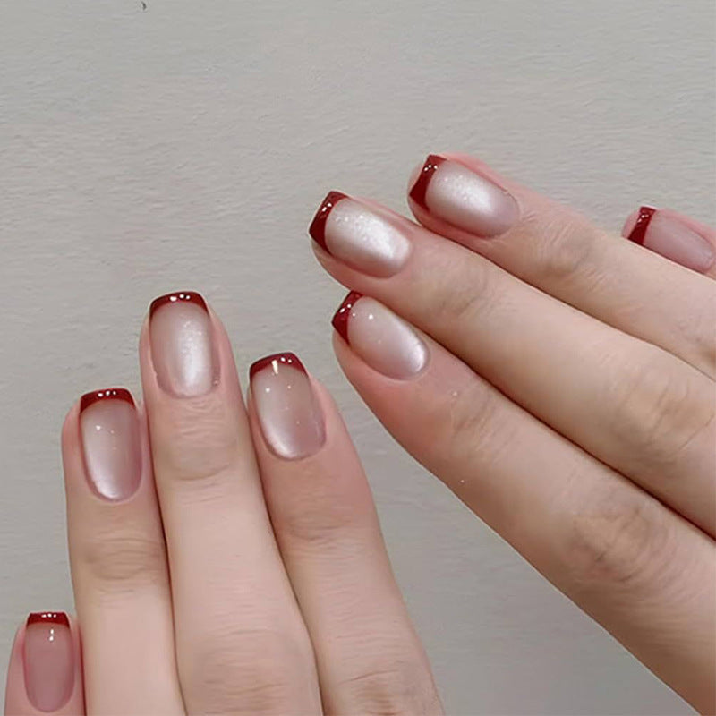 Elegant French Tip Nail Art Set Stornfield
