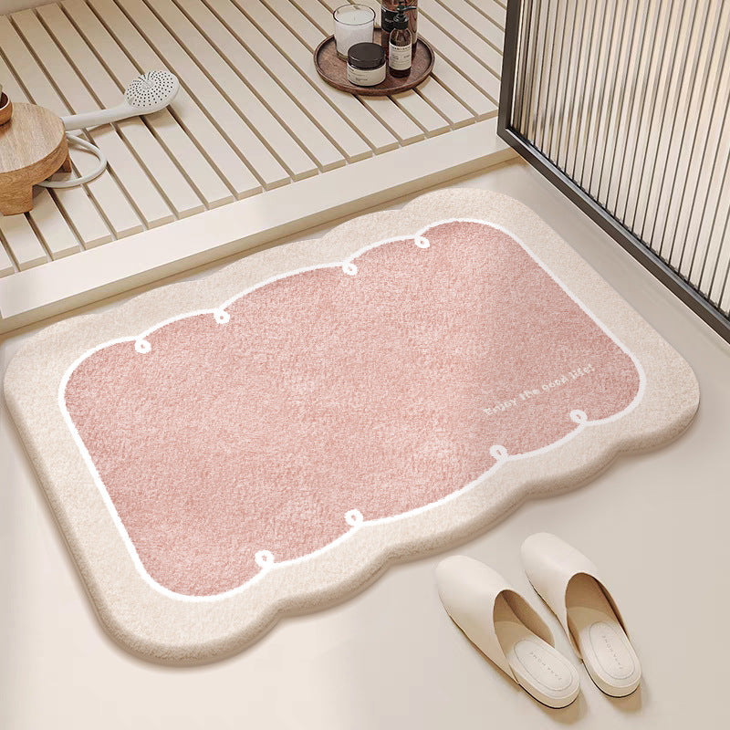 Artistic Semi-Circular Floor Mat