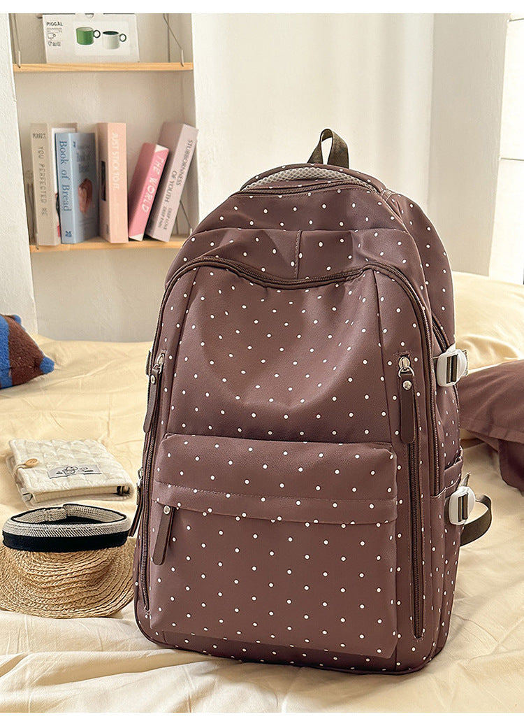 Stylish Polka Dot Pattern Backpack Stornfield