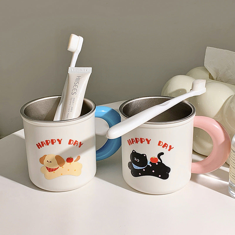Insulated drinking cups with cheerful dog design Stornfield