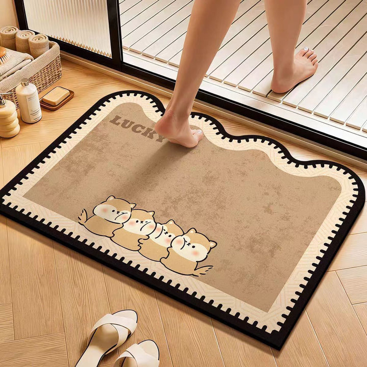 Cartoon-Themed Non-Slip Area Rug