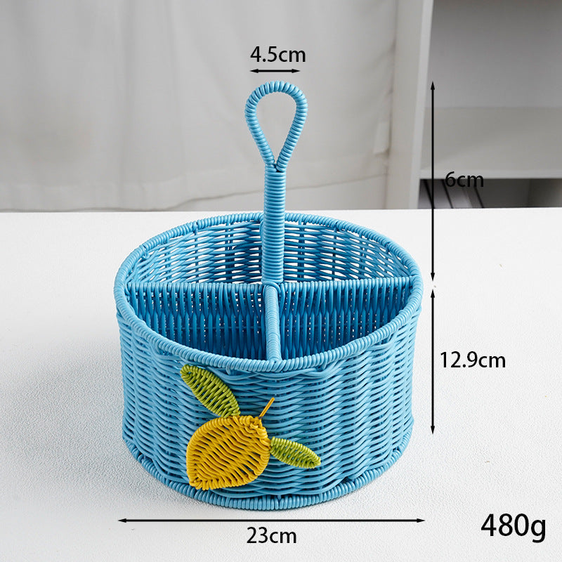 Handcrafted Woven Storage Basket with Handle Stornfield