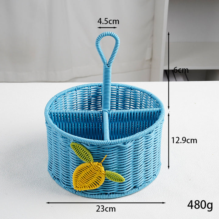 Handcrafted Woven Storage Basket with Handle Stornfield