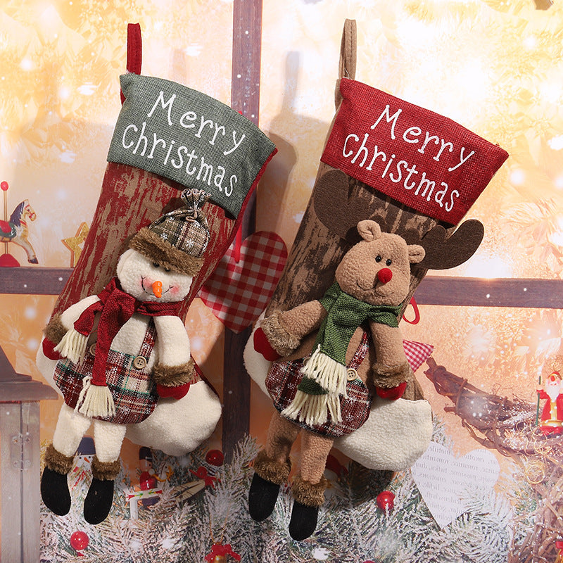 Decorative Christmas stocking in reindeer design Stornfield