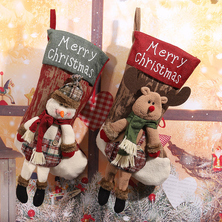 Decorative Christmas stocking in reindeer design Stornfield