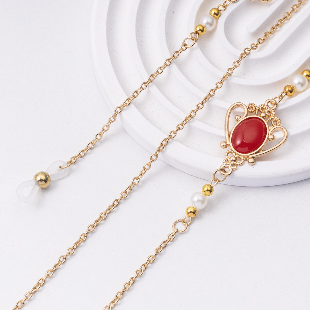 Elegant Eyewear Chain with Decorative Gemstones Stornfield