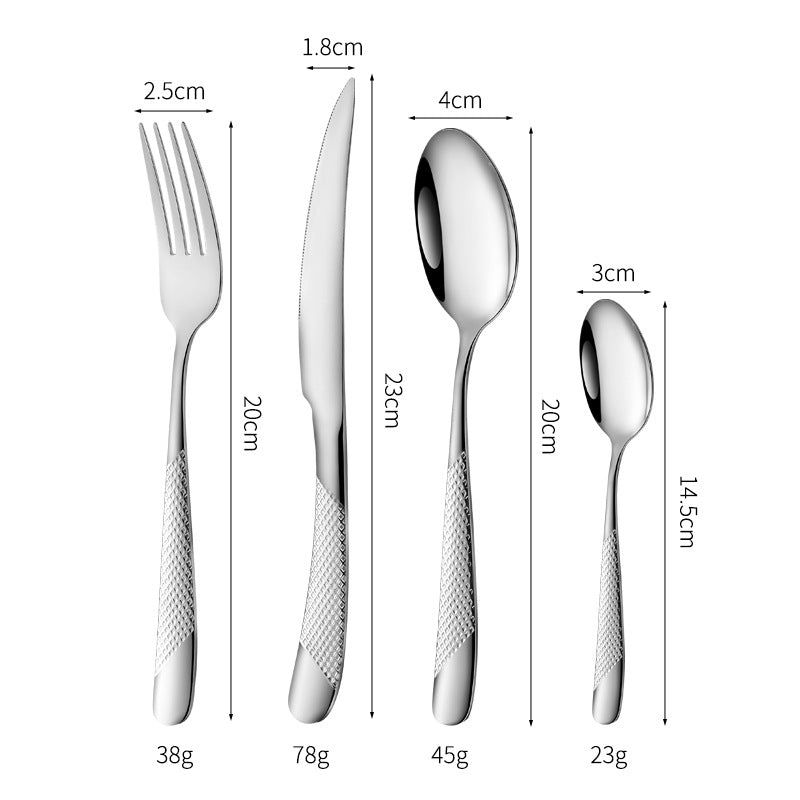 Fine and elegant table knife with non-slip handle Stornfield