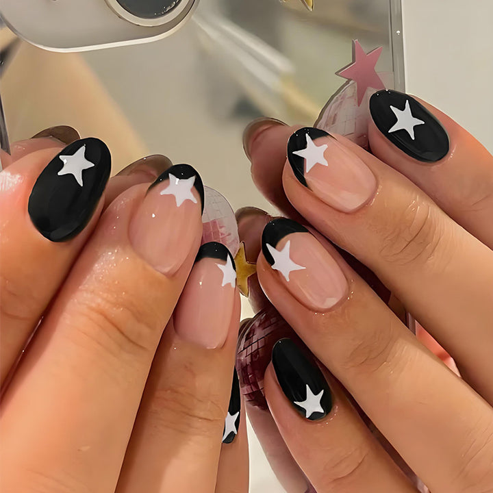 Artificial nail set with creative star design Stornfield