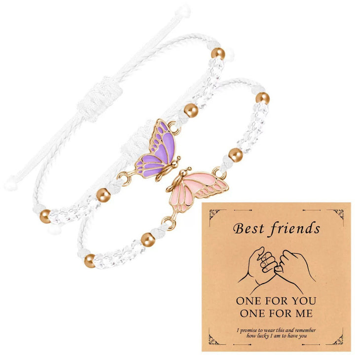Butterfly Charm Necklace and Bracelet Set Stornfield